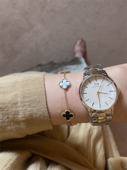 Gourmette Van Cleef Noir